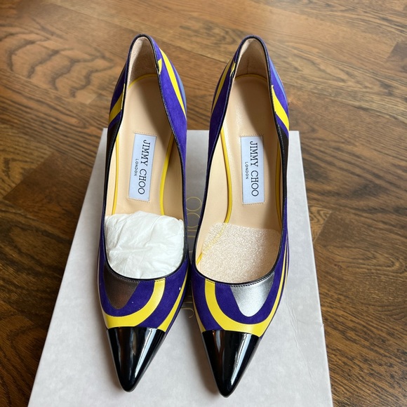 NWT Jimmy Choo Size 6.5 Violet Heels - Picture 2 of 8